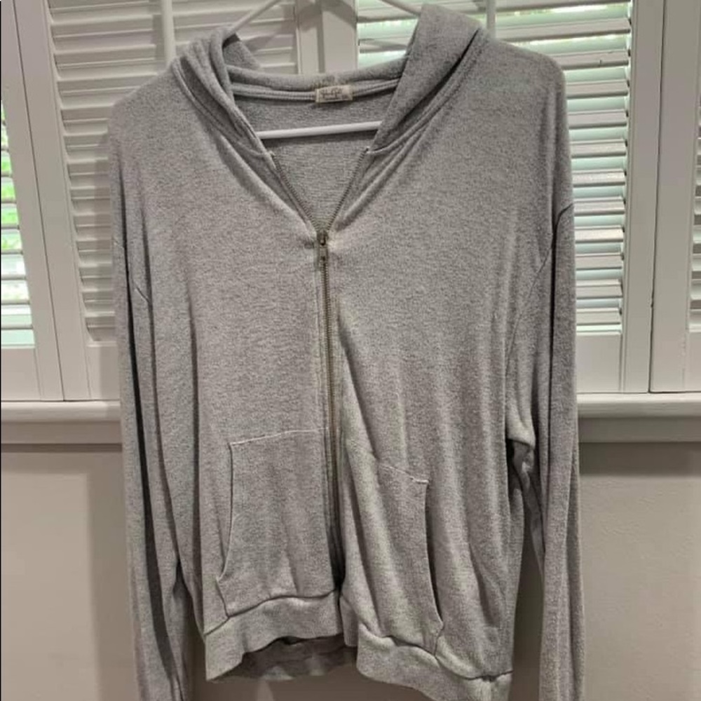 brandy melville john galt zip up hoodie